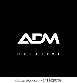 ADM Letter Initial Logo Design Template Vector Illustration
