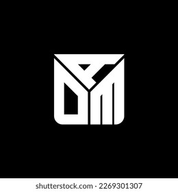 ADM letter logo creative design with vector graphic, ADM simple and modern logo.