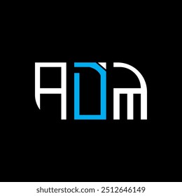ADM diseño de logotipo, ADM logotipo simple y moderno.
 Diseño de alfabeto de lujo ADM