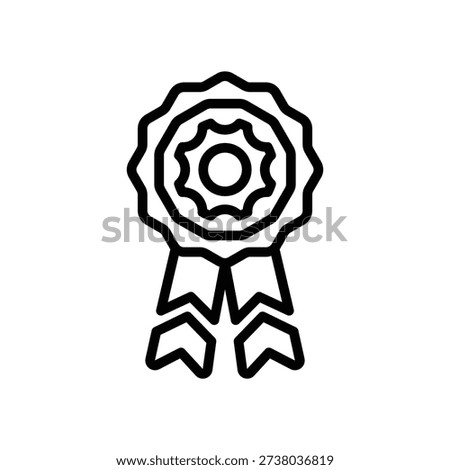 Admin award Icon, Line Vector graphics