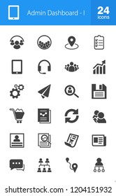 Admin Dashboard Glyph Icons