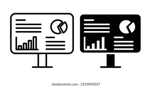 Admin Dashboard icon line style. EPS10