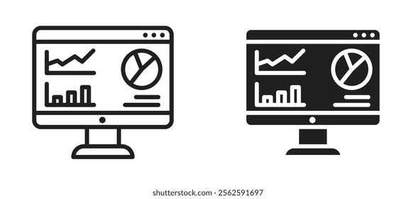 Admin Dashboard Icon set in black color for ui designs