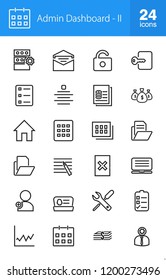 Admin Dashboard Line Icons