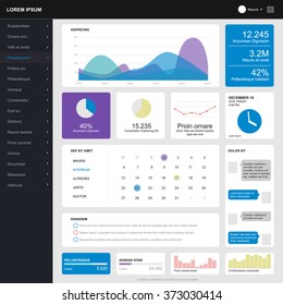 Admin dashboard template design
