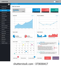 Admin Dashboard Template Design