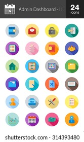 Admin Dashboard, Web, Management icon set. Suitable for use on web apps, mobile apps, and print media.