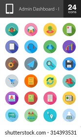 Admin Dashboard, Web, Management icon set. Suitable for use on web apps, mobile apps, and print media.