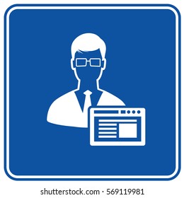 Admin icon design,clean vector