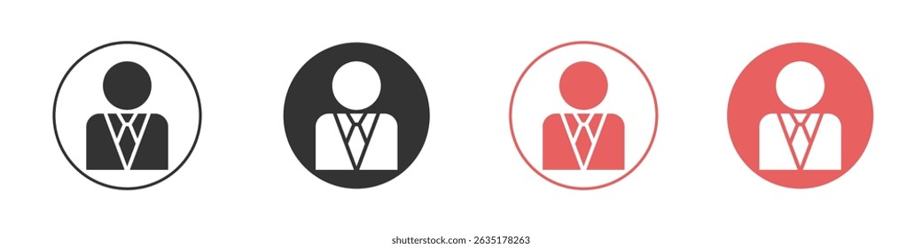 Admin icon vector design template simple and clean style