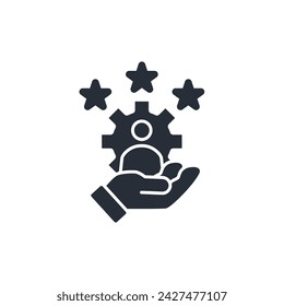 admin icon. vector.Editable stroke.linear style sign for use web design,logo.Symbol illustration.