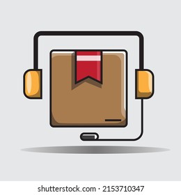 admin illustration vector icon, telemarketing service customer