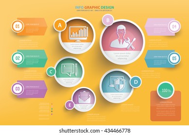 Admin info graphic design,vector