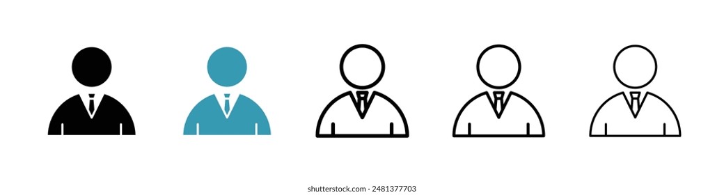 Admin line icon vector set.