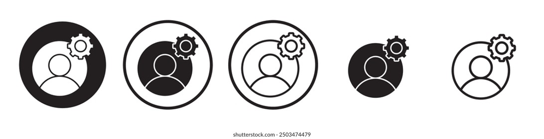 Admin line icon vector set.