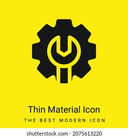 Admin minimal bright yellow material icon