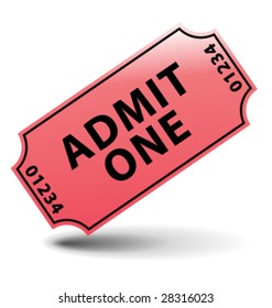 Admin one cinema ticket