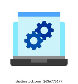 Admin Panel flat color, mini illustration icon. use for modern concept, print, UI, UX kit, web and app development. Vector related to account management, ecommerce, banking and finance.