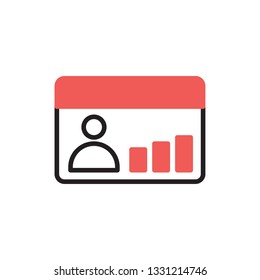 admin panel icon vector modern style design