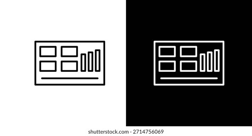 Iconos del panel de administración. iconos de vector de dibujo de línea