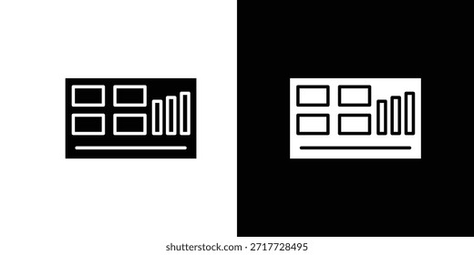 Admin Panel Symbole Silhouette Design. Schwarz-weißes Glyphensymbol.