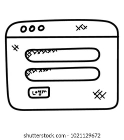 
An admin panel, login screen of technological app
