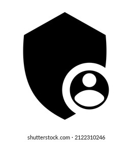Admin panel settings icon isolated vector illustration on white background. High quality black style vector icons
