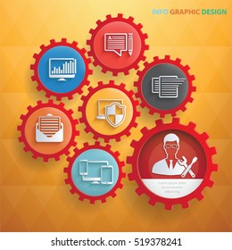 Admin,Development concept design on clean background,vector
