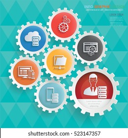 
Admin,Development concept design on clean background,vector