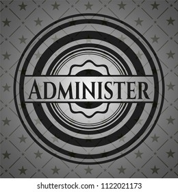 Administer realistic dark emblem