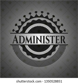 Administer realistic dark emblem