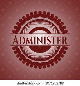  Administer red emblem. Retro
