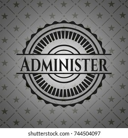 Administer retro style black emblem