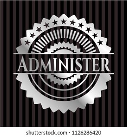 Administer silvery shiny emblem