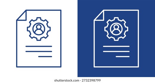 Administration Blue And White Icon Style Collection