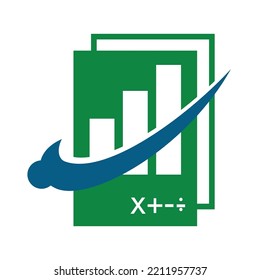 logotipo de contabilidad de contabilidad de administración Icono Ilustración Identidad de marca