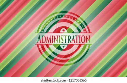 Administration christmas emblem.