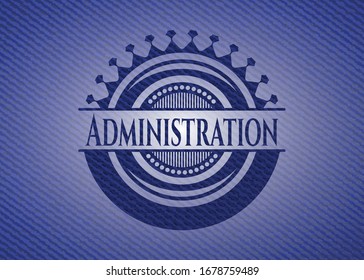 Verwaltungsemblem mit jüdischem Hintergrund. Vektorillustration Illustration. Detaillierte Angaben.