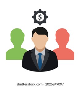 Administration flat vector icon which can easily modify or edit 