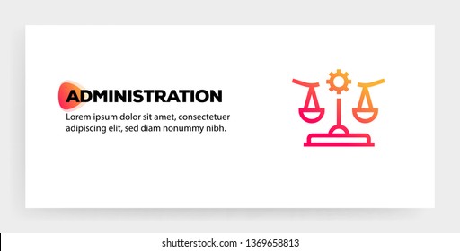 ADMINISTRATION ICON CONCEPT