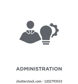 Administration icon. Administration design concept from Administration collection. Simple element vector illustration on white background.