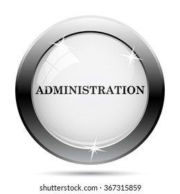 Administration icon. Internet button on white background. EPS10 vector.
