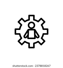 icono de administración o diseño de logotipo símbolo de signo aislado ilustración vectorial - Colección de iconos vectoriales de estilo de contorno negro de alta calidad. Diseño de iconos