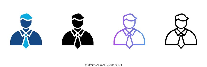 Administration Icon Multiple Style Vector Illustration
