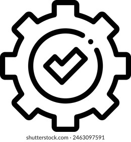 administration icon. Thin Linear Style Design Isolated On White Background