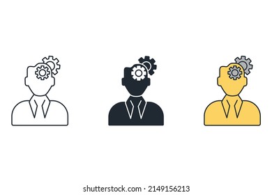 administration icons  symbol vector elements for infographic web