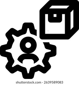 Administration, Logistics Management, Managing Outline Icon
