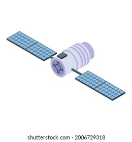 Administration space satellite icon. Isometric of administration space satellite vector icon for web design isolated on white background
