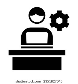 Administration Vector Glyph Icon For Personal And Commercial Use.
