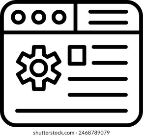 Administration Vector Line Icon Design